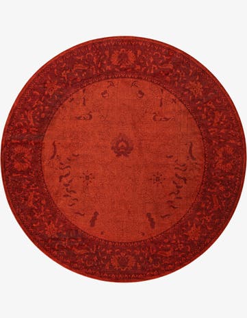 Rust Red Vista Round Rug