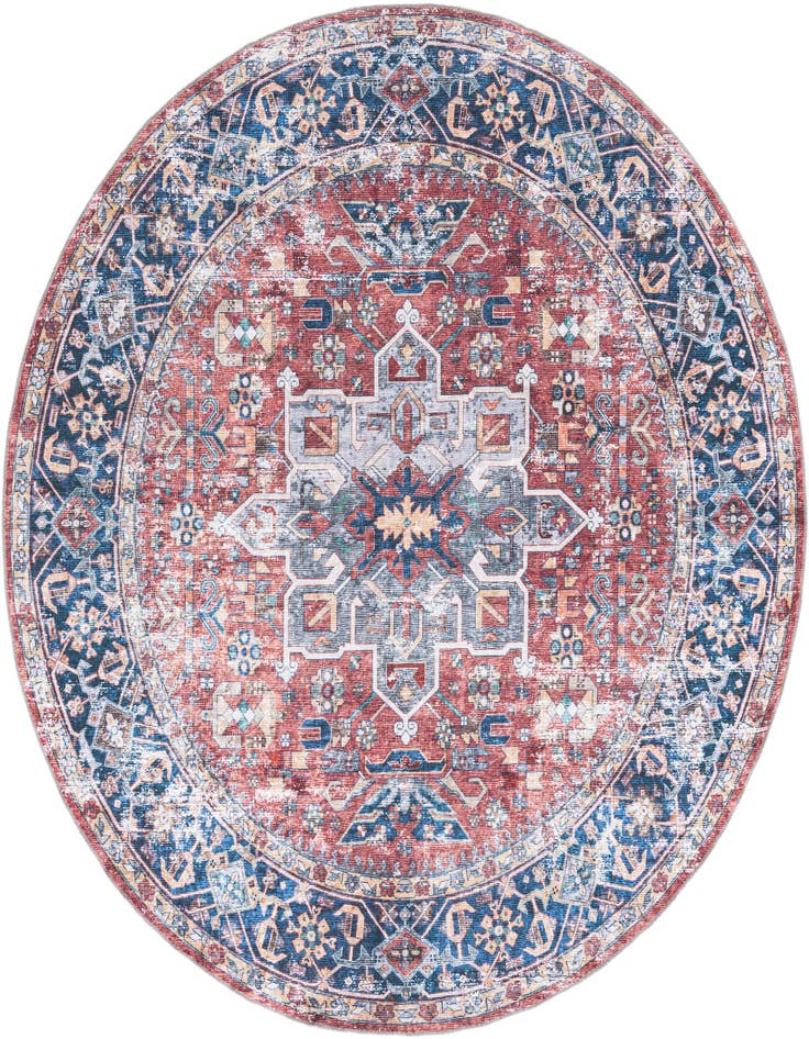 Detail image of 7' 10 x 7' 10 Washable Yara Round Rug
