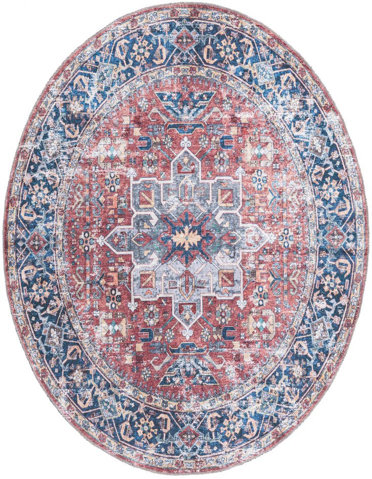 Detail image of 6' x 6' Washable Yara Round Rug