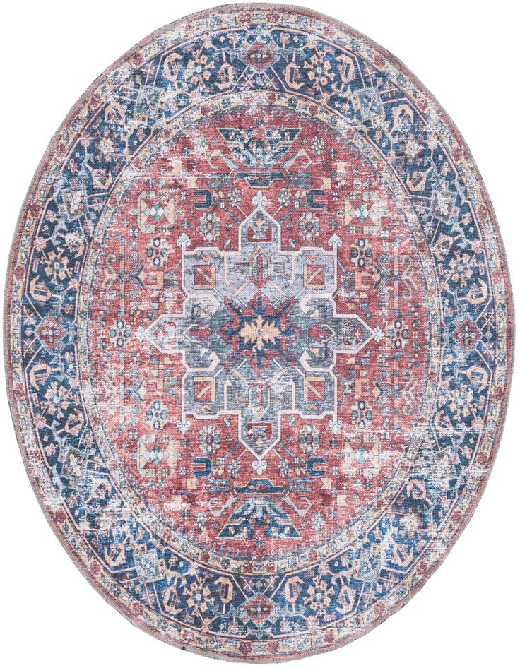 Detail image of 4' x 4' Washable Yara Round Rug