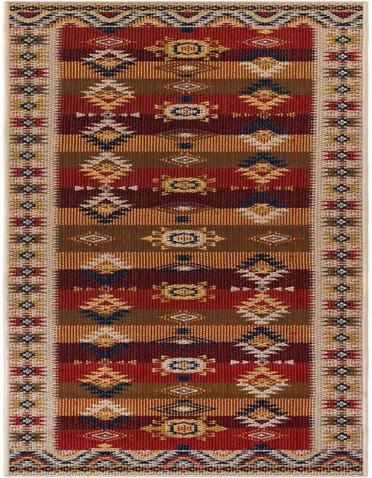 2' 7 x 10' Easy-Clean Baja Indoor / Outdoor Runner Rug