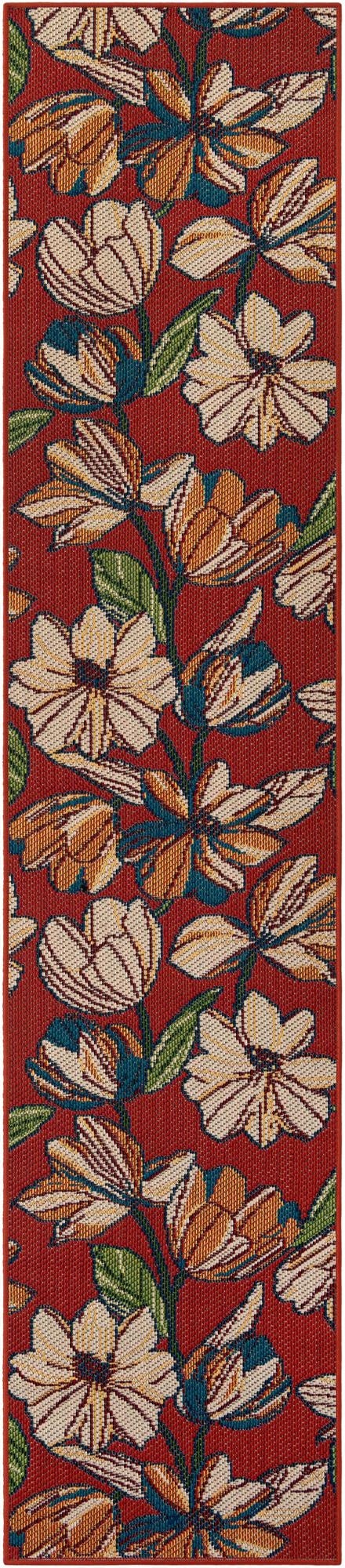 2' 7 x 12'  Washable Baja Indoor / Outdoor Runner Rug