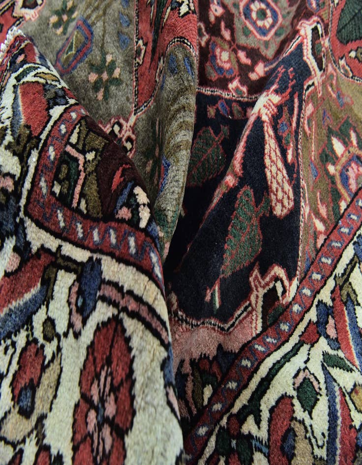 Detail image of 5' 2 x 10'  Hand Knotted Bakhtiar Persian Wool Runner Rug