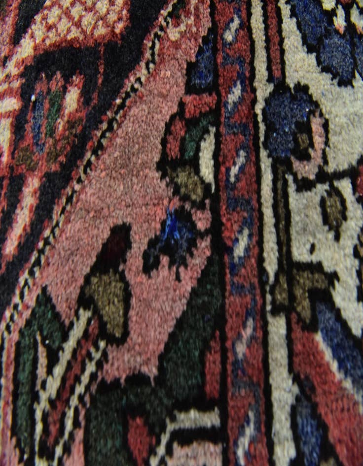 Detail image of 5' 2 x 10'  Hand Knotted Bakhtiar Persian Wool Runner Rug