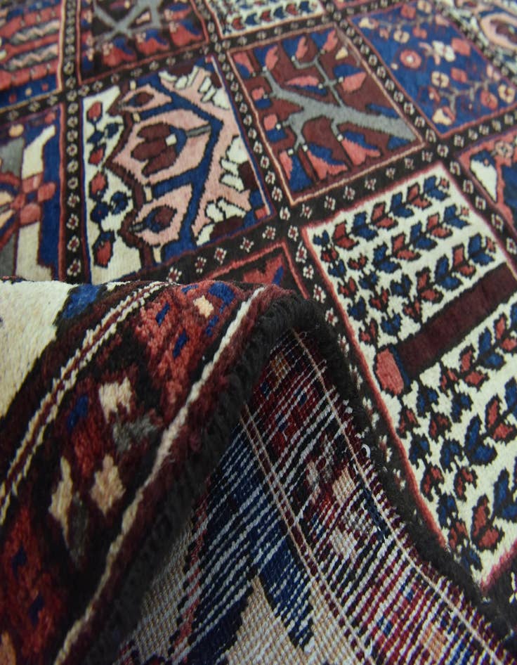 Detail image of 5' 3 x 9' 10  Hand Knotted Bakhtiar Persian Wool Runner Rug
