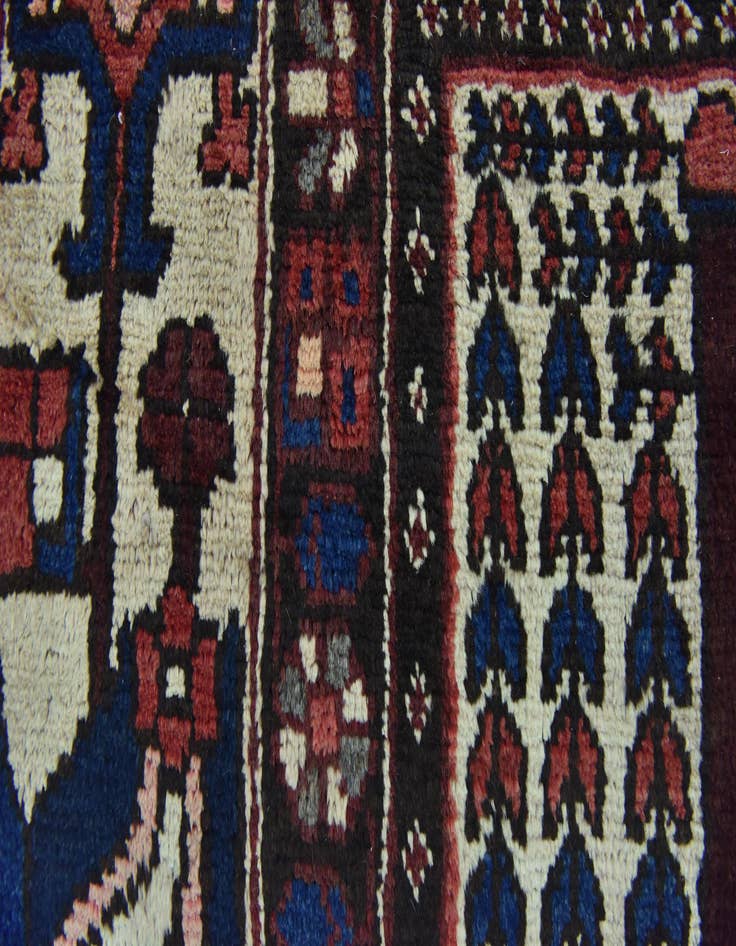 Detail image of 5' 3 x 9' 10  Hand Knotted Bakhtiar Persian Wool Runner Rug
