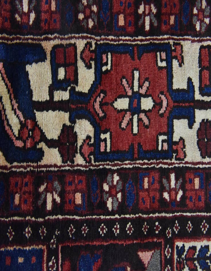 Detail image of 5' 3 x 9' 10  Hand Knotted Bakhtiar Persian Wool Runner Rug