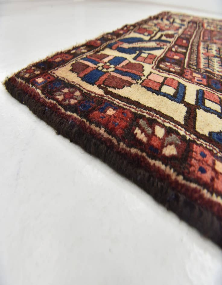 Detail image of 5' 3 x 9' 10  Hand Knotted Bakhtiar Persian Wool Runner Rug