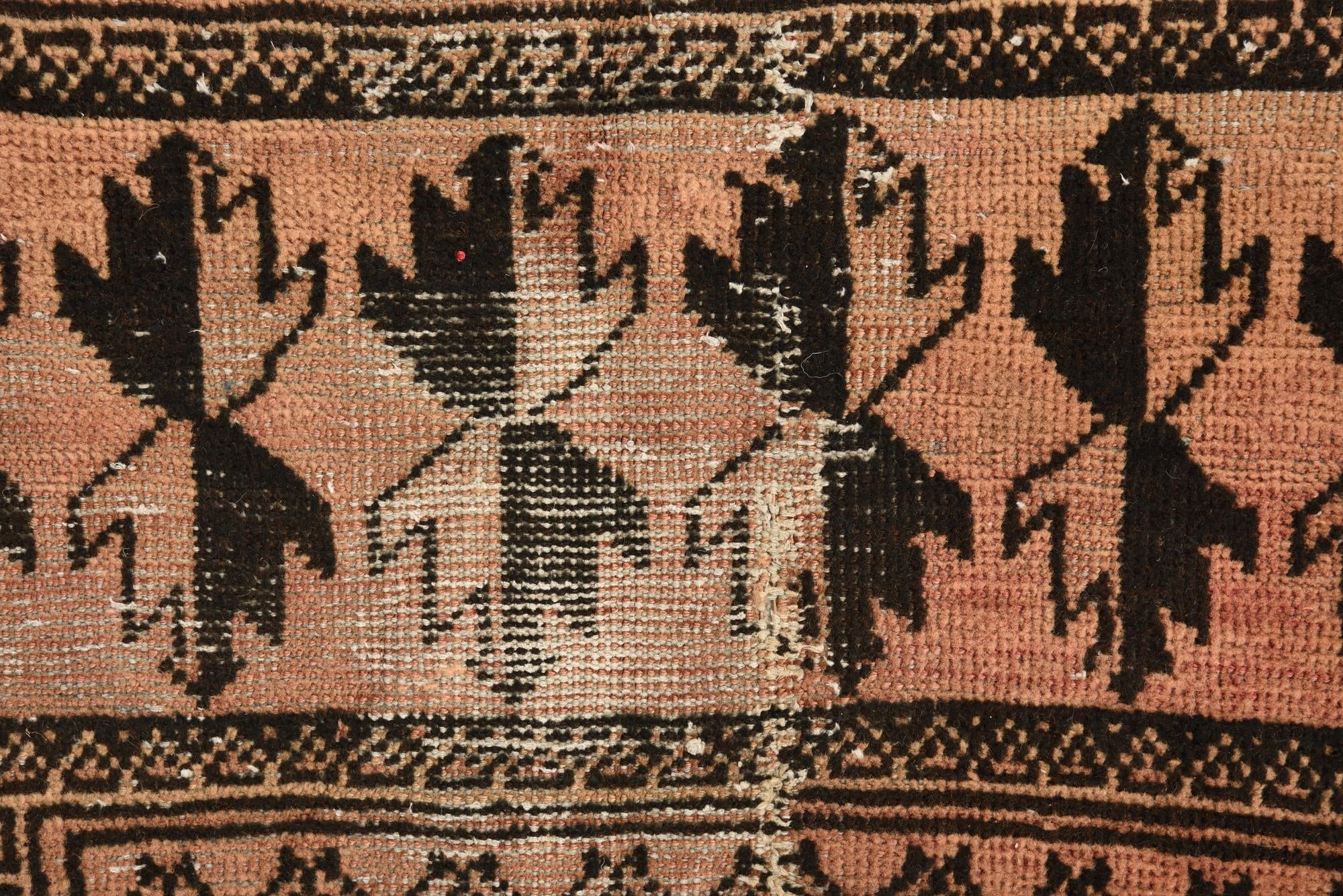 4' 6 x 9' 2 Hand Knotted Balouch Persian Wool Runner Rug