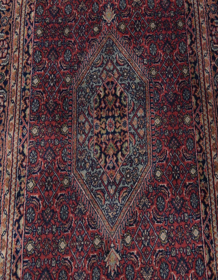 Detail image of 4' x 10' Hand Knotted Bidjar Persian Wool Runner Rug