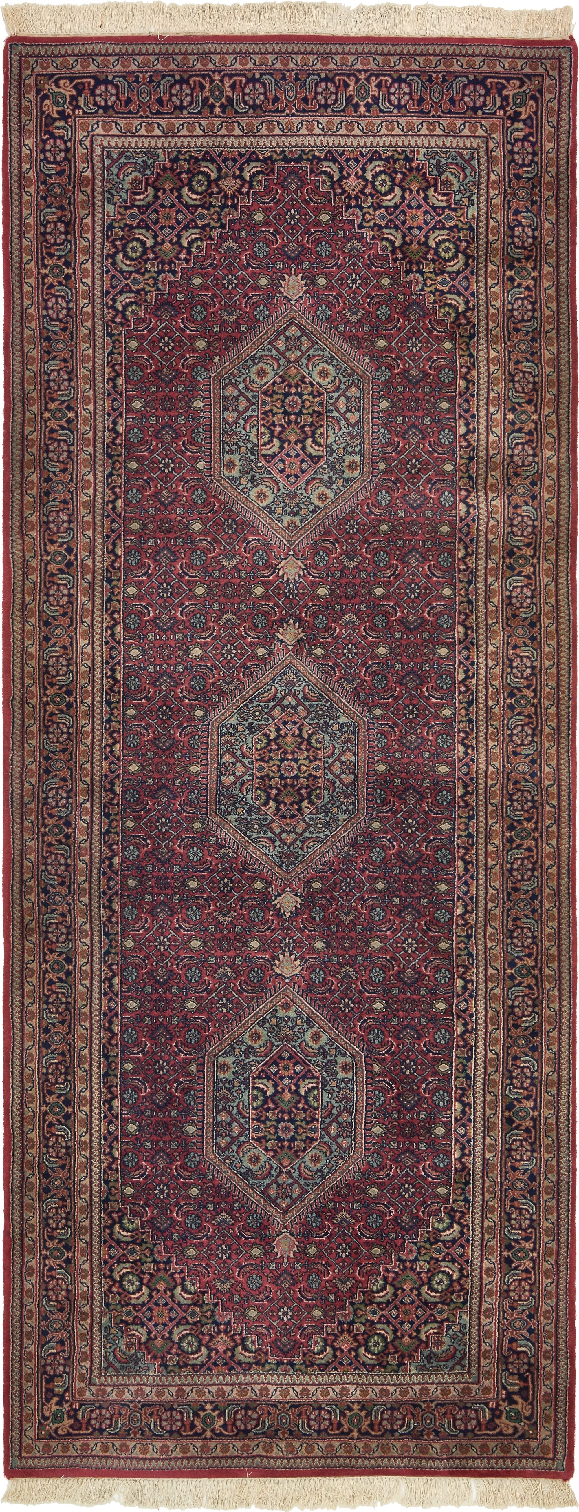 4' x 10' Hand Knotted Bidjar Persian Wool Runner Rug