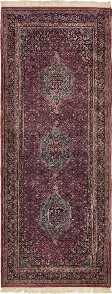 4' x 10' Hand Knotted Bidjar Persian Wool Runner Rug