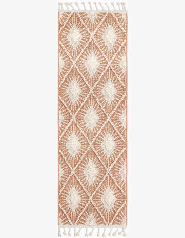 Rust Red Boho Runner Rug