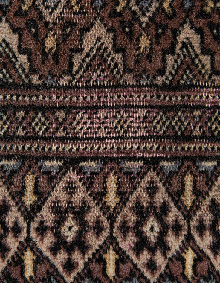 Detail image of 2' 1 x 6' 6  Hand Knotted Bokhara Oriental Wool Runner Rug