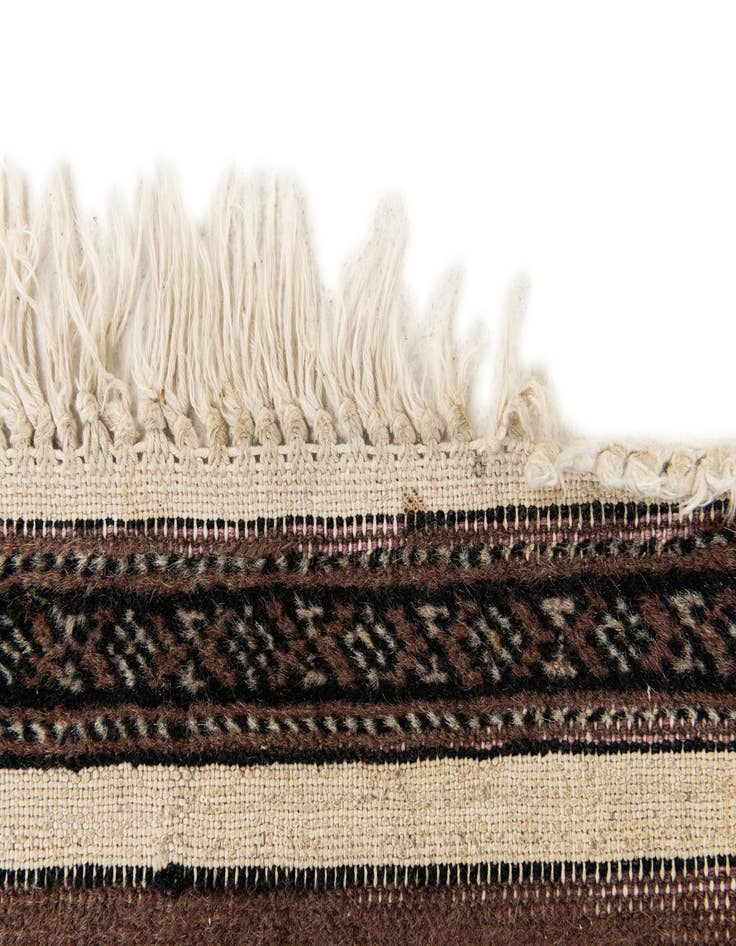 Detail image of 2' 1 x 6' 6  Hand Knotted Bokhara Oriental Wool Runner Rug