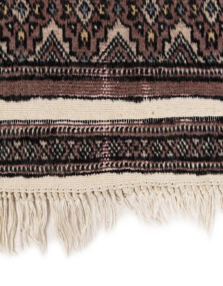 Detail image of 2' 1 x 6' 6  Hand Knotted Bokhara Oriental Wool Runner Rug