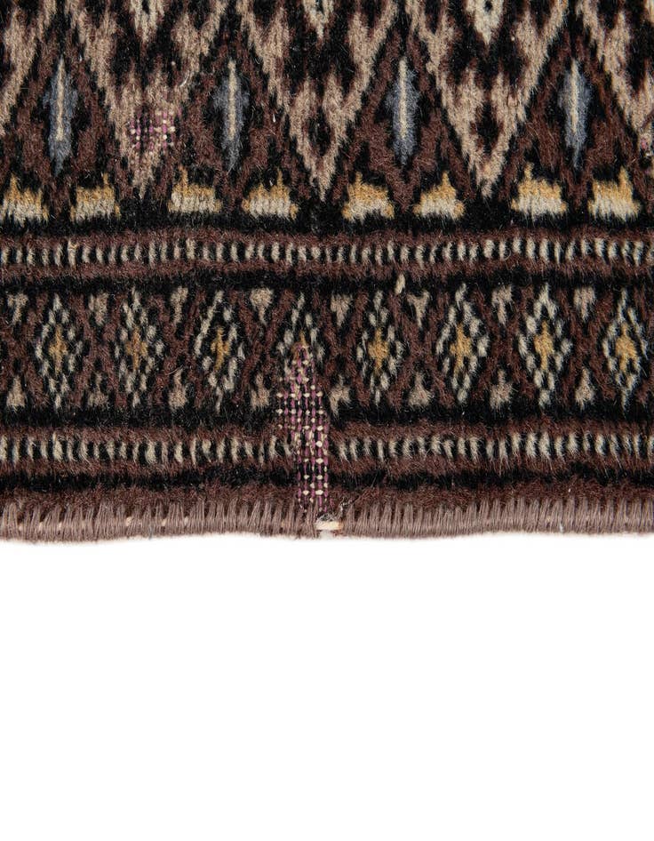 Detail image of 2' 1 x 6' 6  Hand Knotted Bokhara Oriental Wool Runner Rug