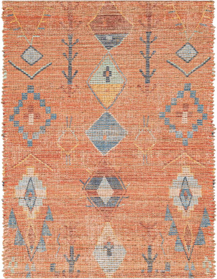 Detail image of 2' 2 x 6' 1 Hand Woven Chenille Jute Runner Rug