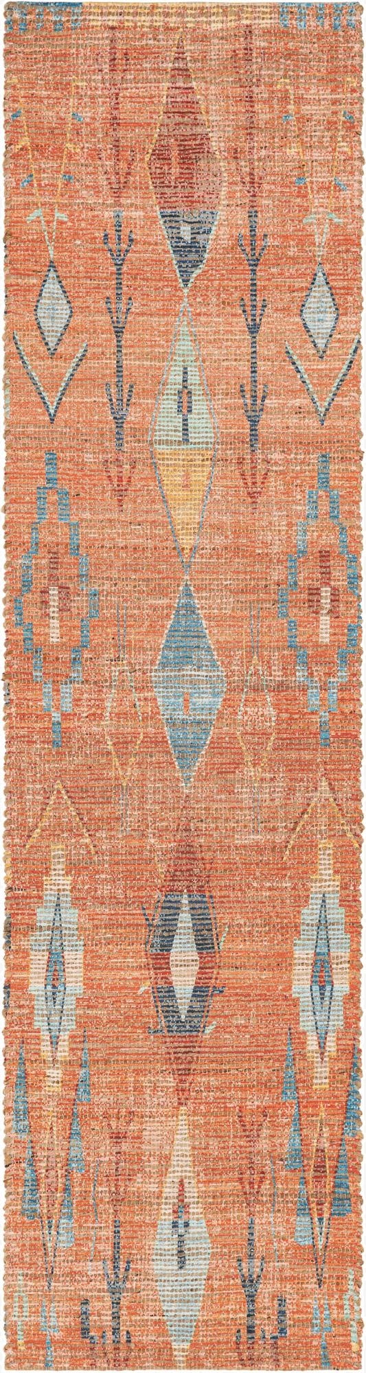 2' 2 x 8'  Hand Woven Chenille Jute Runner Rug