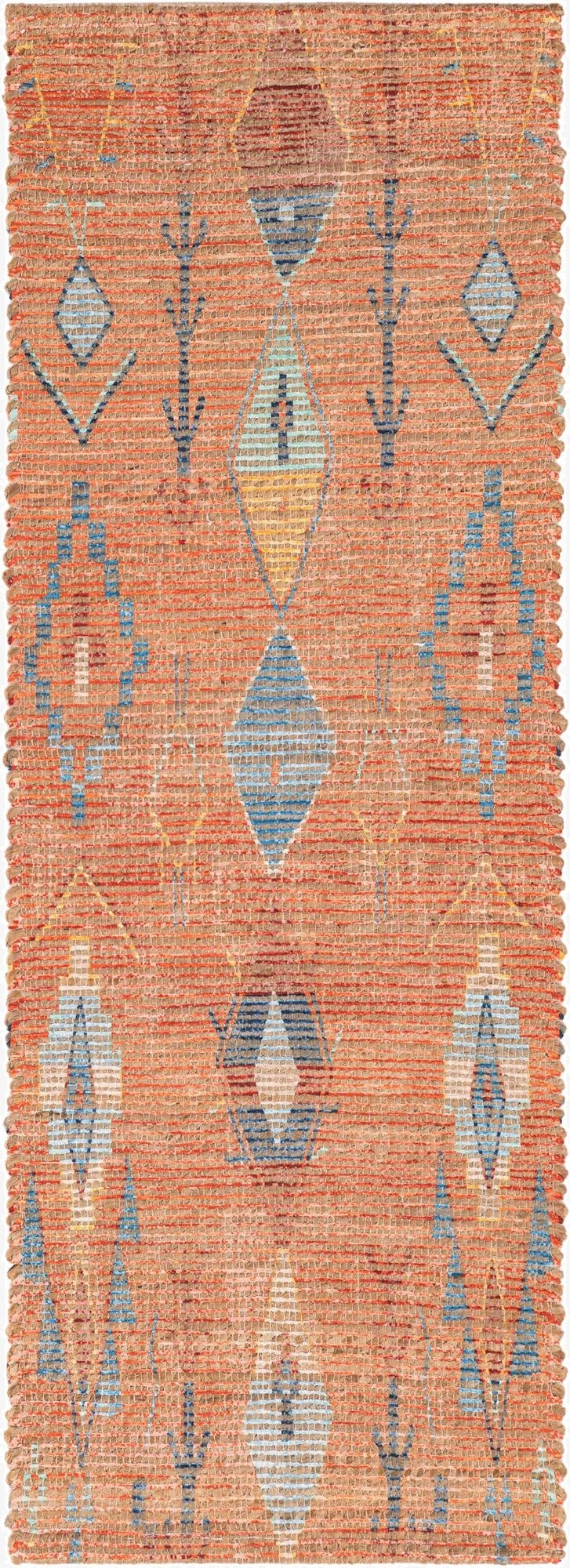 Primary image 2' 2 x 6' 1  Hand Woven Chenille Jute Runner Rug