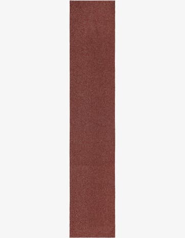 Rust Red Everyday Solid Runner Rug