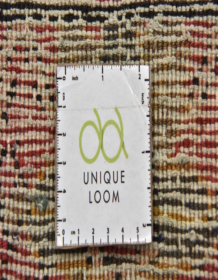 Detail image of 3' 9 x 11' 3 Hand Knotted Hamedan Persian Wool Runner Rug