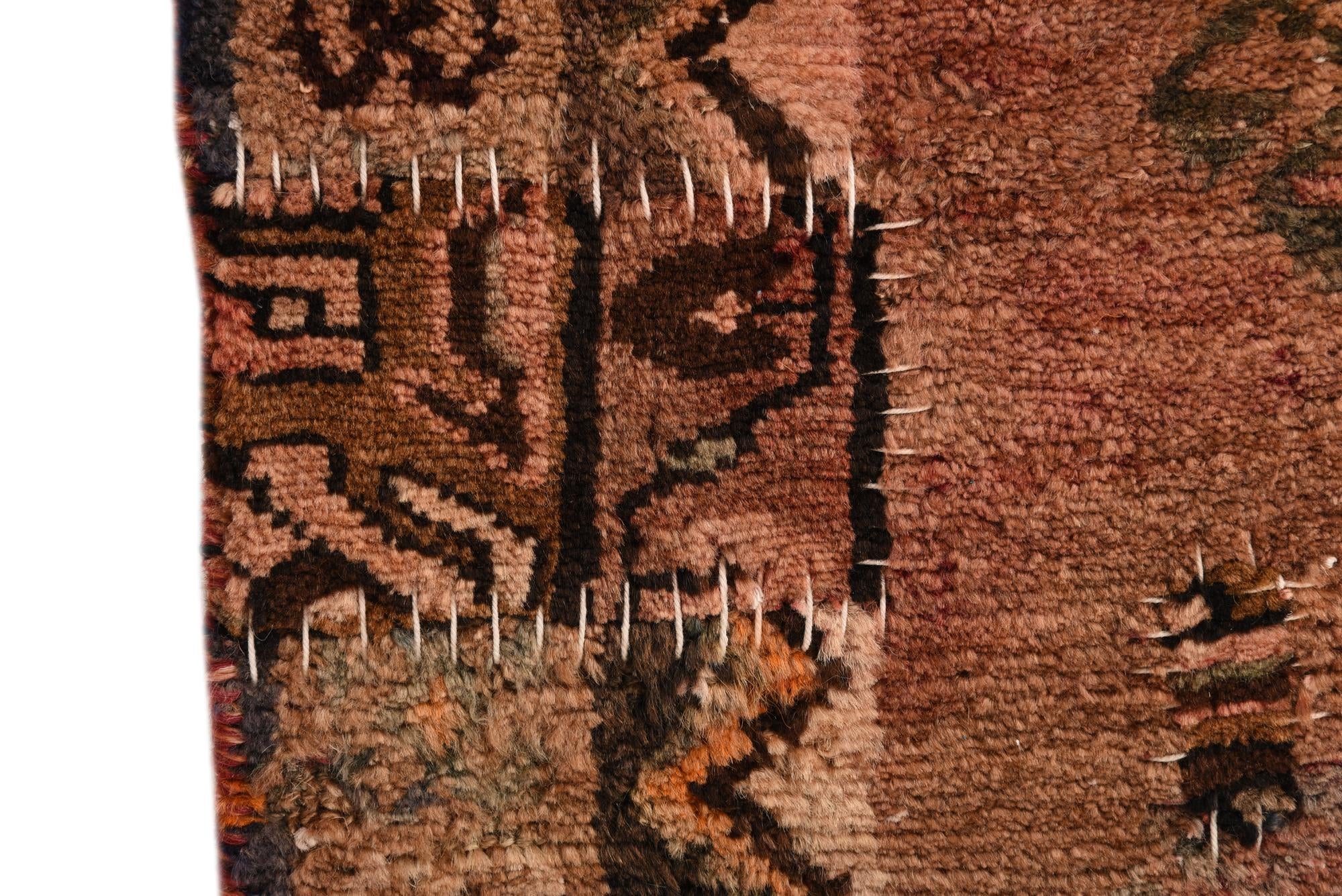 3' 9 x 8' Hand Knotted Hamedan Persian Wool Runner Rug