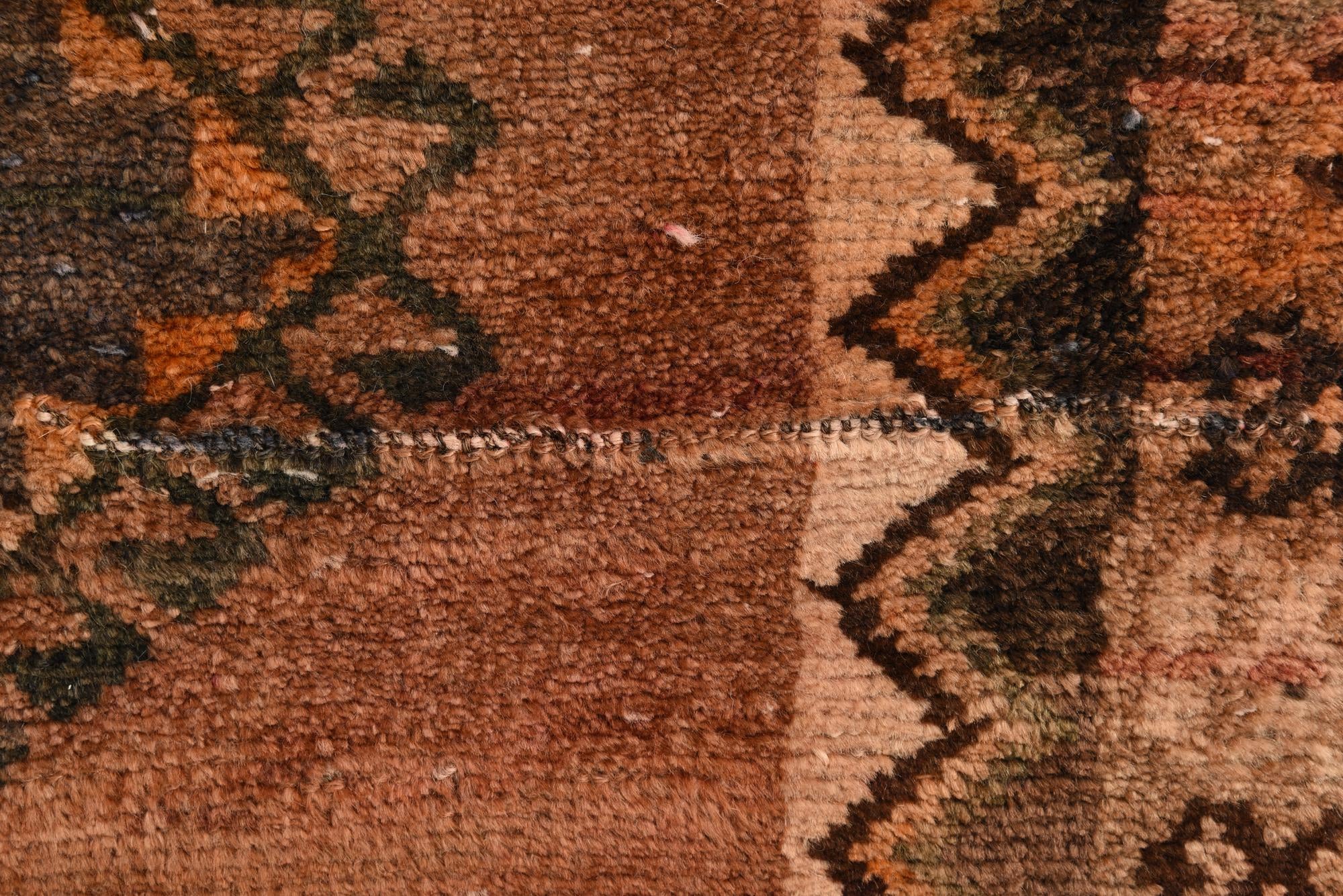 3' 9 x 8' Hand Knotted Hamedan Persian Wool Runner Rug