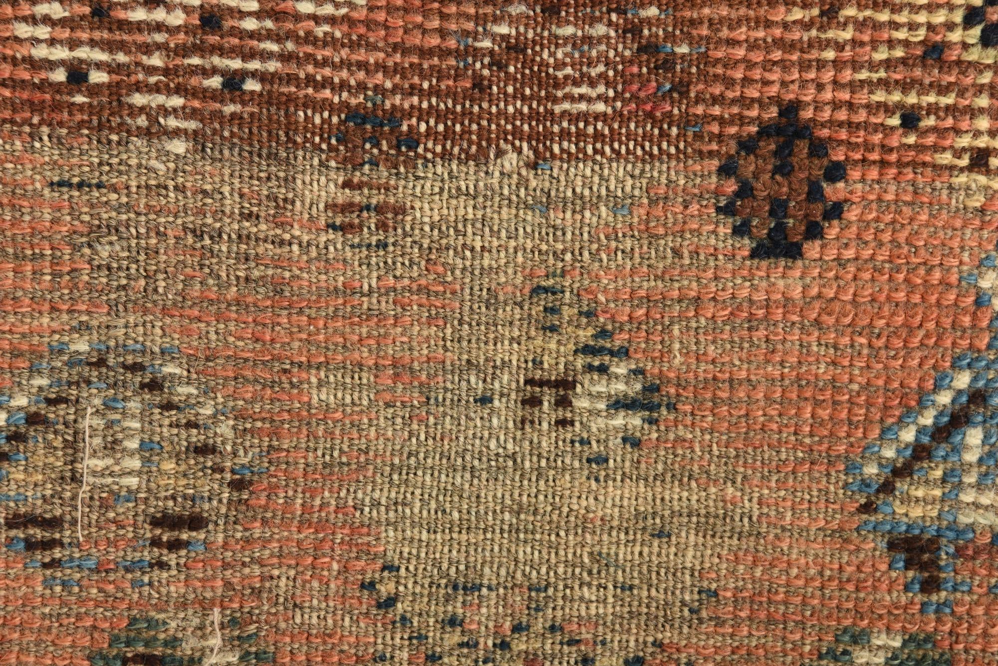 4' 4 x 9' 4 Hand Knotted Hamedan Persian Wool Runner Rug