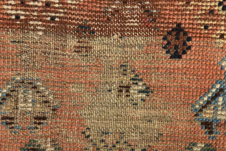 4' 4 x 9' 4 Hand Knotted Hamedan Persian Wool Runner Rug