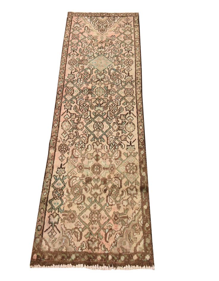 Detail image of 2' 3 x 4' 10  Hand Knotted Hamedan Persian Wool Runner Rug