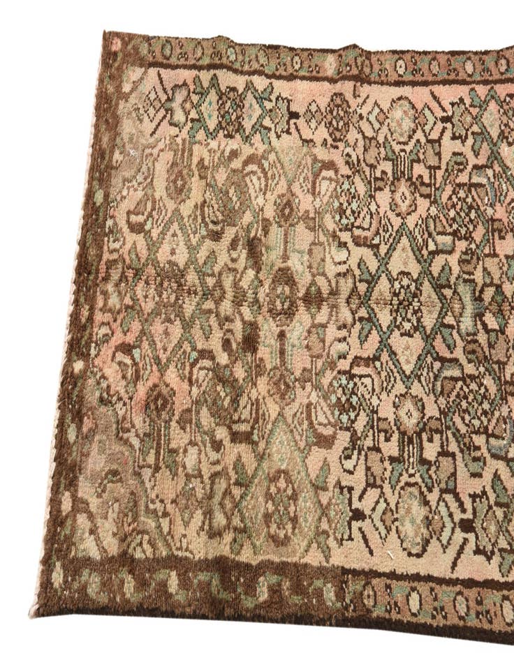 Detail image of 2' 3 x 4' 10  Hand Knotted Hamedan Persian Wool Runner Rug