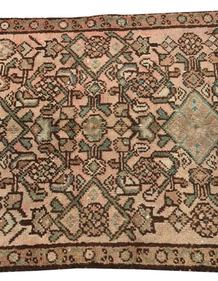 Detail image of 2' 3 x 4' 10  Hand Knotted Hamedan Persian Wool Runner Rug