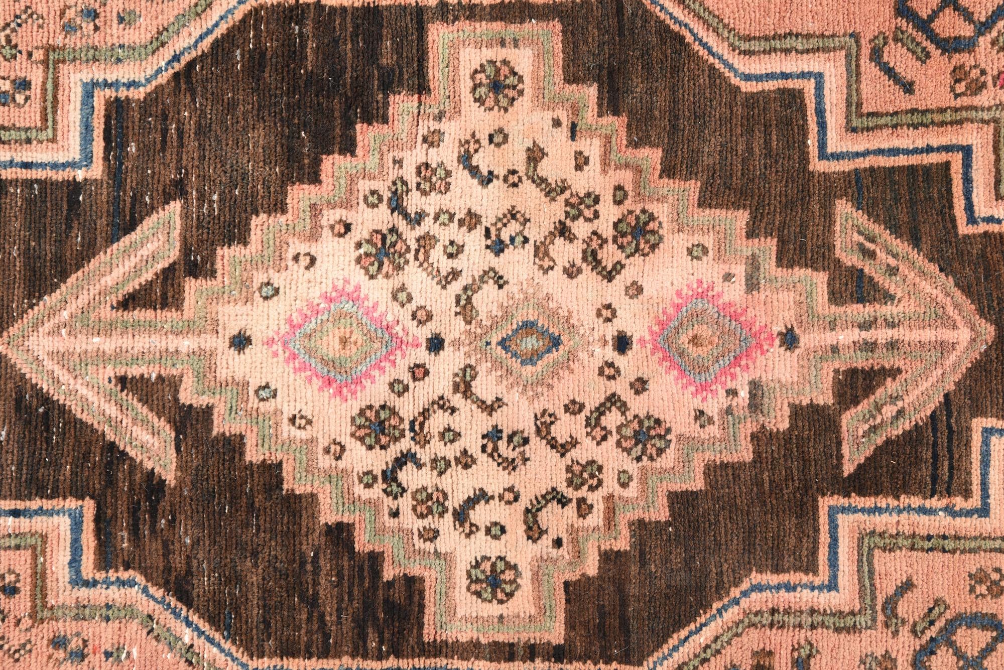 3' 5 x 9' 6 Hand Knotted Hamedan Persian Wool Runner Rug
