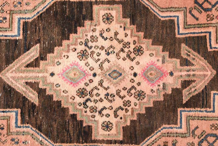 3' 5 x 9' 6 Hand Knotted Hamedan Persian Wool Runner Rug