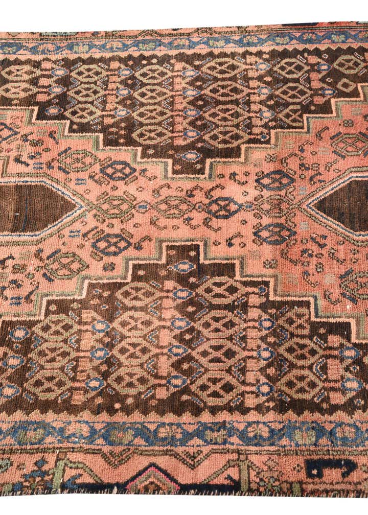 3' 5 x 9' 6 Hand Knotted Hamedan Persian Wool Runner Rug