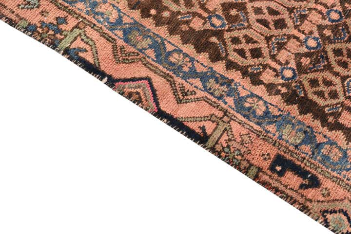 3' 5 x 9' 6 Hand Knotted Hamedan Persian Wool Runner Rug