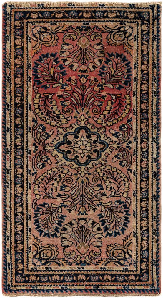 2' 1 x 3' 10 Hand Knotted Hamedan Persian Wool Runner Rug
