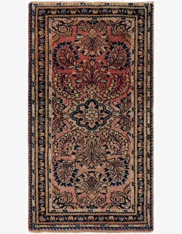2' 1 x 3' 10 Hand Knotted Hamedan Persian Wool Runner Rug