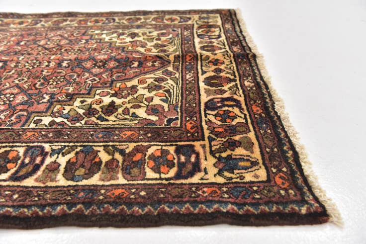 Detail image of 3' 7 x 10' 4 Hand Knotted Hossainabad Persian Wool Runner Rug