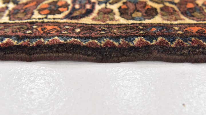 3' 7 x 10' 4 Hand Knotted Hossainabad Persian Wool Runner Rug