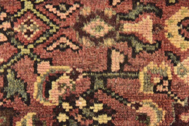 4' x 10' 2 Hand Knotted Hossainabad Persian Wool Runner Rug