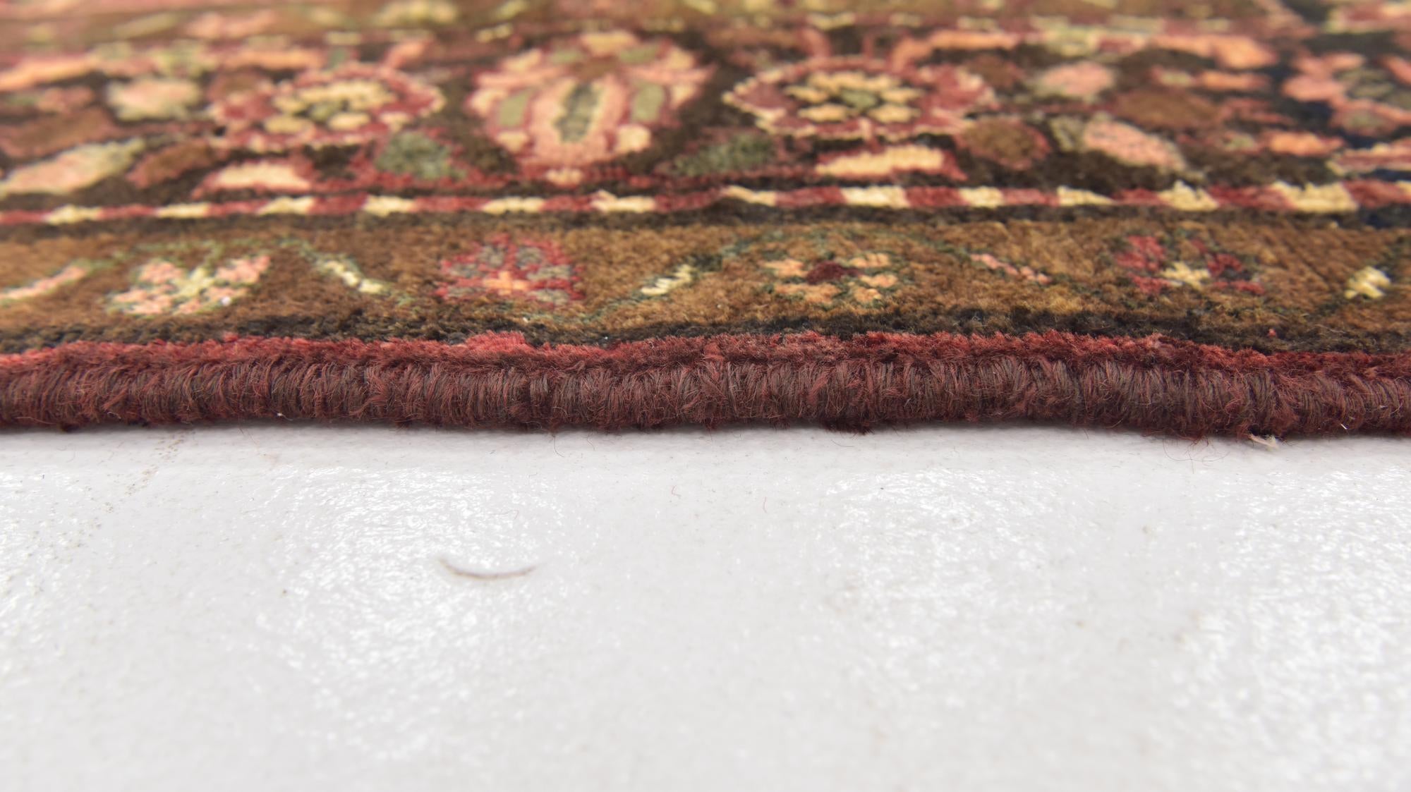 4' x 10' 2 Hand Knotted Hossainabad Persian Wool Runner Rug