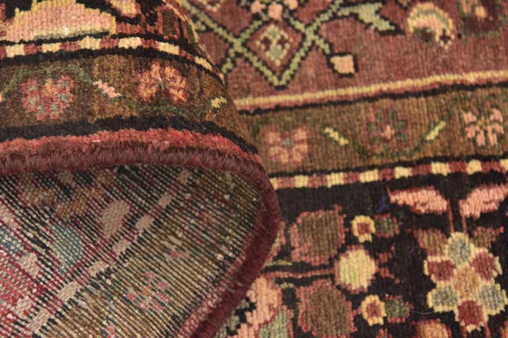 4' x 10' 2 Hand Knotted Hossainabad Persian Wool Runner Rug