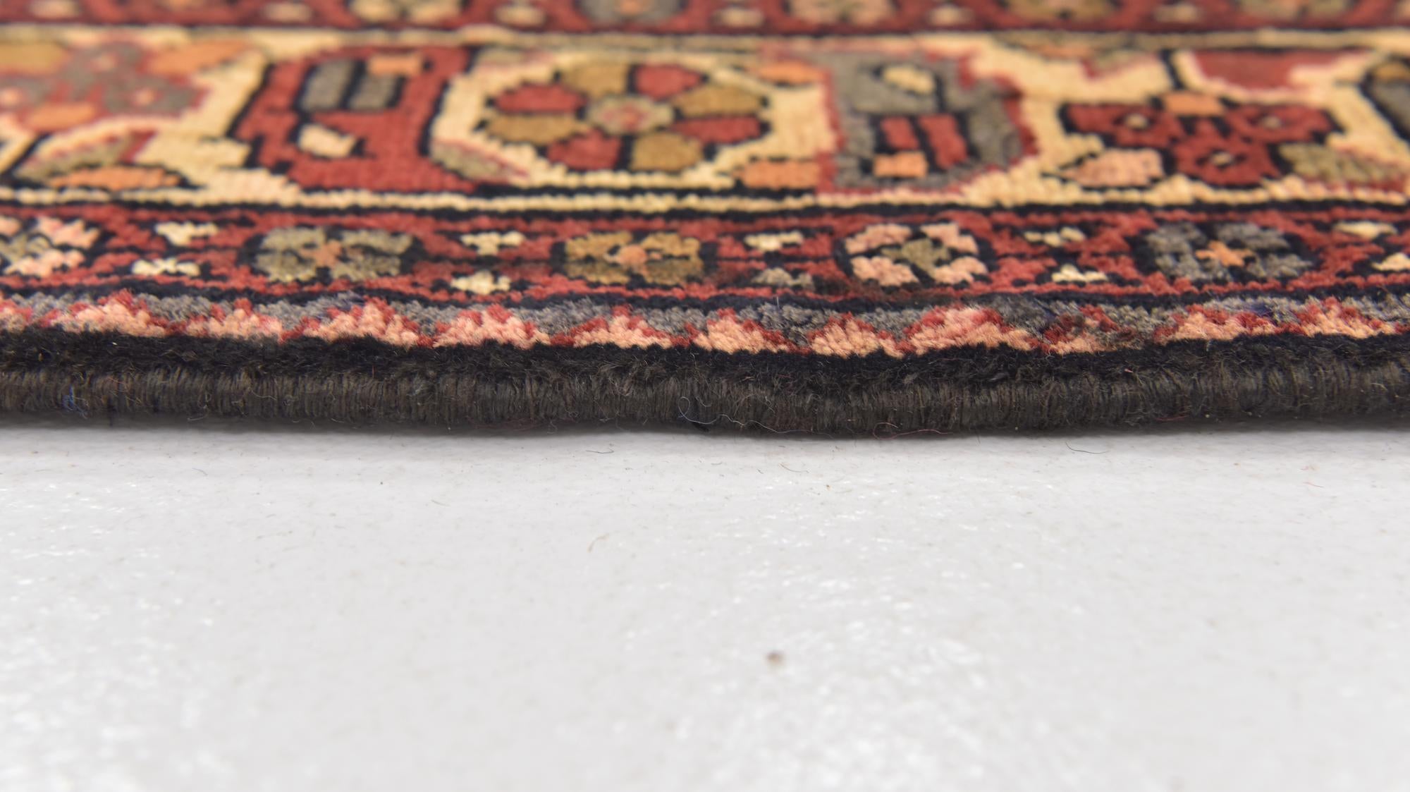 3' 6 x 10' 3 Hand Knotted Hossainabad Persian Wool Runner Rug