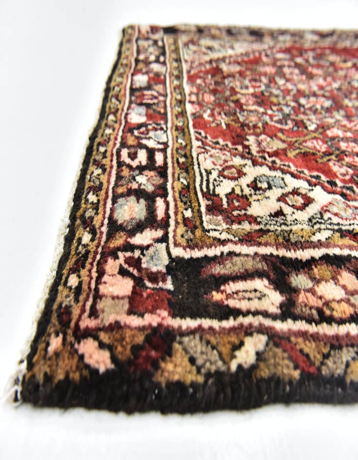 Detail image of 3' x 9' 2 Hand Knotted Hossainabad Persian Wool Runner Rug