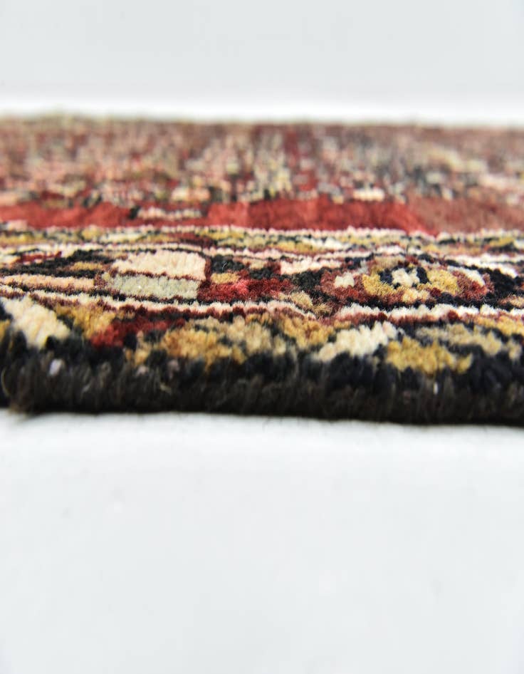 Detail image of 3' x 9' 2 Hand Knotted Hossainabad Persian Wool Runner Rug