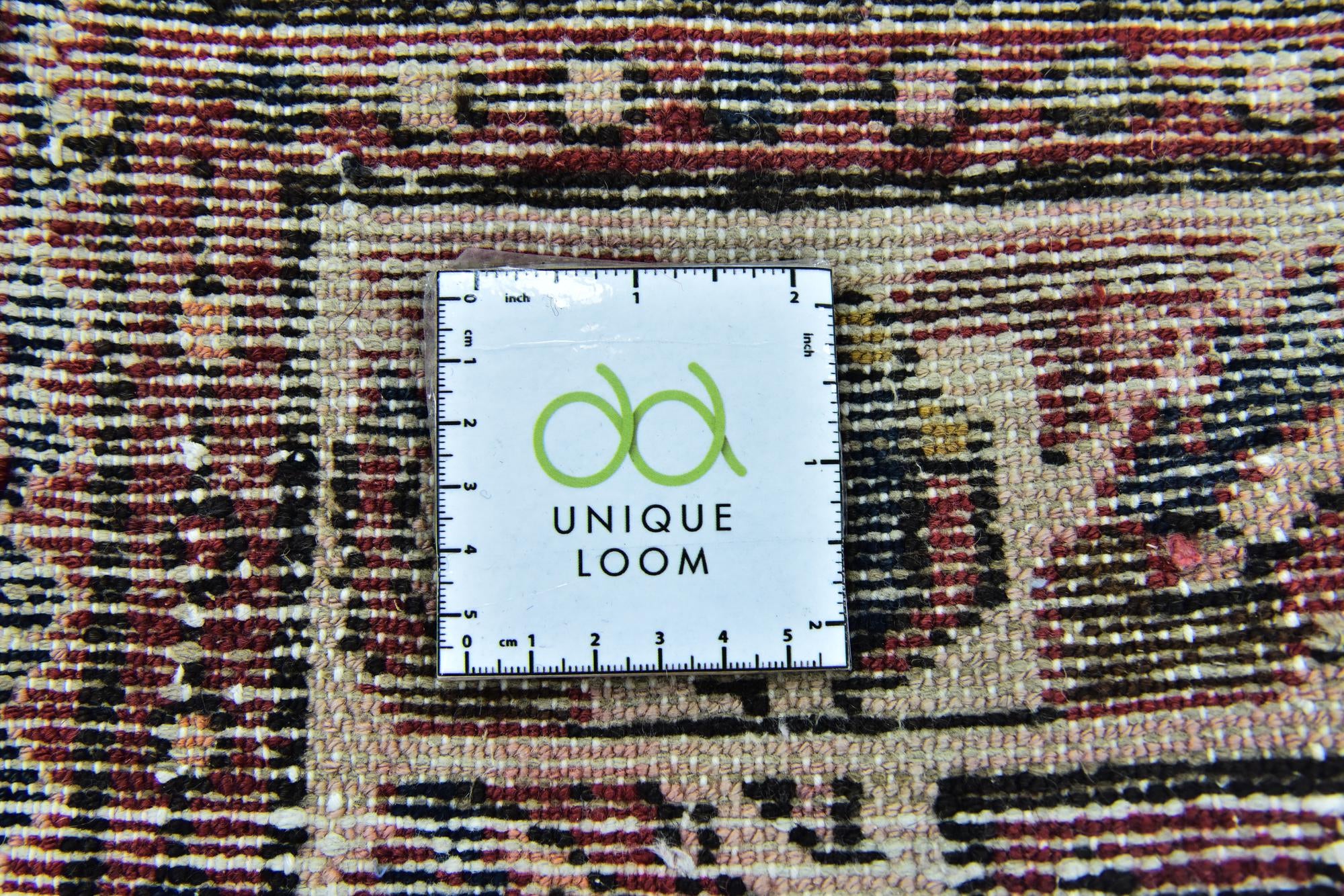 3' 5 x 10' 6 Hand Knotted Hossainabad Persian Wool Runner Rug