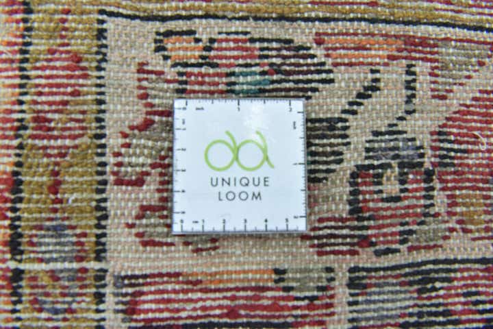 4' 7 x 10' 6 Hand Knotted Hossainabad Persian Wool Runner Rug