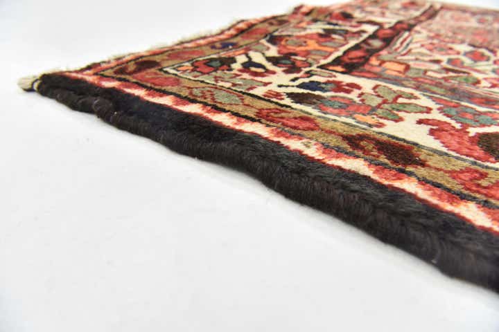 4' 7 x 10' 6 Hand Knotted Hossainabad Persian Wool Runner Rug